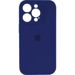 Чохол Silicone Case Camera Protect для Apple iPhone 16 Pro Navy Blue AA