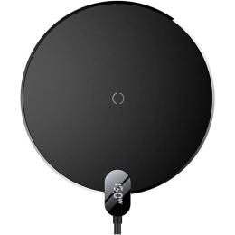 Бездротовий зарядний пристрій Baseus Digital LED Display Wireless Charger Gen2 15W (CCED000001) Black