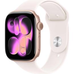 Смарт-годинник Apple Watch Series 11 GPS 46mm Rose Gold Aluminum Case with Light Blush Sport Band S/M (MEV64)