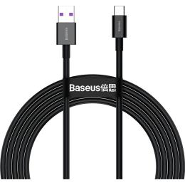 Кабель Baseus Superior Series Fast Charging USB-А to USB-С 2m Black (CATYS-A01)