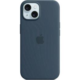 Чохол Silicone Case with MagSafe для Apple iPhone 15 Storm Blue ААА