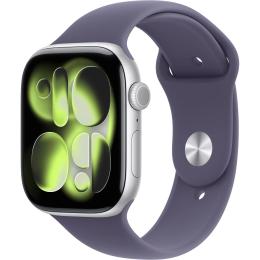 Смарт-годинник Apple Watch Series 11 GPS 46mm Silver Aluminum Case with Purple Fog Sport Band M/L (MEVA4)