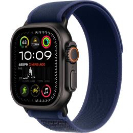 Смарт-годинник Apple Watch Ultra 2 49mm Black Titanium Case with Blue Trail Loop S/M (MYTJ3+MYQ73)
