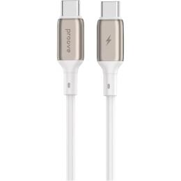 Кабель Proove Flex Metal USB-C to USB-C 60W 1m White (CCFM60002202)