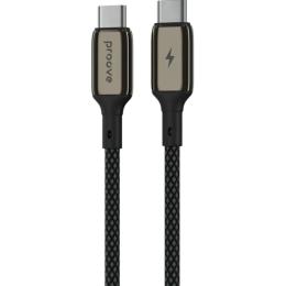 Кабель Proove Dense Metal USB-C to USB-C 60W 1m Black (CCDM60002201)