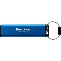 USB флеш-накопичувач Kingston IronKey Keypad 200 16GB USB-A 3.2 Gen 1 Blue (IKKP200/16GB)