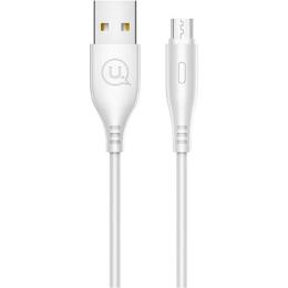 Кабель Usams U18 Round USB-A to Micro-USB 2A 1m White