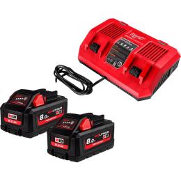 Акумулятори до електроінструменту + зарядний пристрій Milwaukee M18 HNRGO4-802 (4932492936)