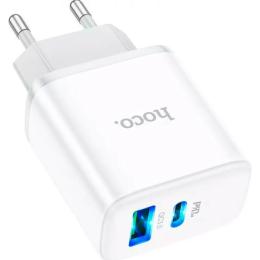 Мережевий зарядний пристрій Hoco C105A PD 20W White