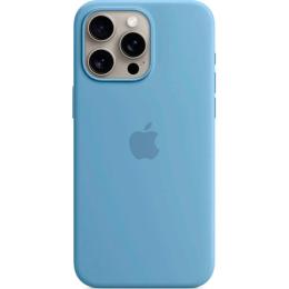 Чохол Silicone Case with MagSafe для Apple iPhone 15 Pro Max Winter Blue AAA