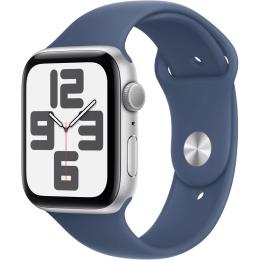 Смарт-годинник Apple Watch SE 2 GPS 44mm Silver Aluminium Case with Denim Sport Band M/L 2024 (MXER3)
