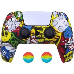 Чохол на геймпад Silicone Case для Sony DualSense Graffiti D