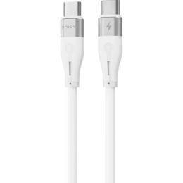 Кабель Proove Soft Silicone USB-C to USB-C 60W 1m White (CCSO60002202)
