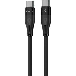 Кабель Proove Soft Silicone USB-C to USB-C 60W 1m Black (CCSO60002201)