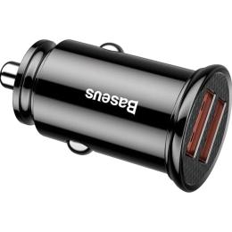 Автомобільний зарядний пристрій Baseus Circular 2xUSB PPS 5A (CCALL-YD01) Black