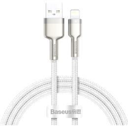 Кабель Baseus Cafule Metal USB to Lightning 2м White (CALJK-B02)