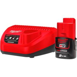 Акумулятор до електроінструменту + зарядний пристрій Milwaukee M12 NRG-201 (4933451900)