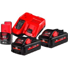 Акумулятори до електроінструменту + зарядний пристрій Milwaukee M18 HNRG-302 (4933471071)