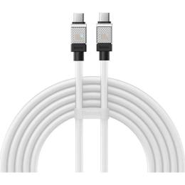 Кабель Baseus CoolPlay Series USB-C to USB-C 100W 2m White (CAKW000302)