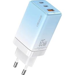 Мережевий зарядний пристрій Usams US-CC180 65W Gradient Blue