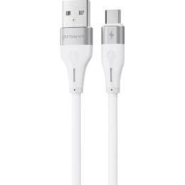Кабель Proove Soft Silicone USB-A to Micro-USB 2.4A 1m White (CCSO20001302)