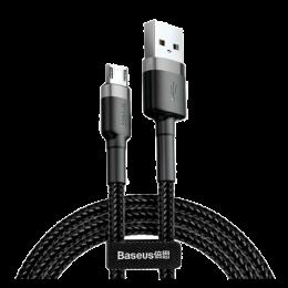 Кабель Baseus Cafule Micro USB 3m (CAMKLF-HG1) Gray/Black