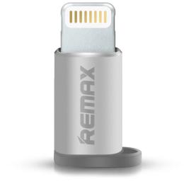 Перехідник Remax Visual microUSB to Lightning (Silver)