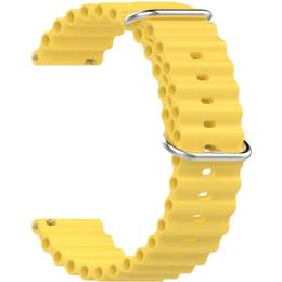Універсальний ремінець для смарт-годинників Ocean Band 22mm Yellow