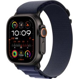 Смарт-годинник Apple Watch Ultra 2 49mm Black Titanium Case with Navy Alpine Loop Small (MYTF3+MYPW3)
