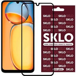 Захисне скло SKLO для Redmi 13C/Poco C65 Full 3D Glass Black