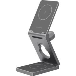 Бездротовий зарядний пристрій Proove Titan Volt 3in1 Gray (WSTV15000003)