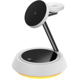 Бездротовий зарядний пристрій WiWU 3 in 1 15W White (Wi-W002)