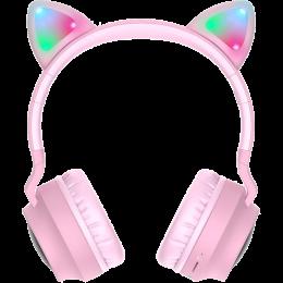 Навушники Hoco W27 Cat Ear Stereo Bluetooth Headphones Pink (718464)