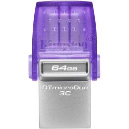 USB флеш-накопичувач Kingston DataTraveler microDuo 3C 64GB USB-A + USB-C 3.2 Gen 1 (DTDUO3CG3/64GB)