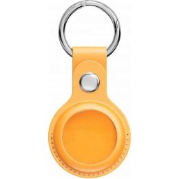 Чохол для пошукової мітки Apple AirTag Leather Key Ring Yellow HC