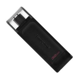 USB флеш-накопичувач Kingston DataTraveler 70 128GB USB-C 3.2 Gen 1 Black (DT70/128GB)
