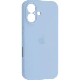 Чохол Silicone Case Camera Protect для Apple iPhone 16 Mist Blue AA