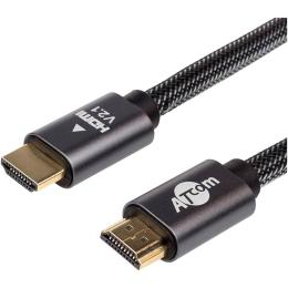 Кабель ATcom Premium HDMI 2.1 3m Black (23783)