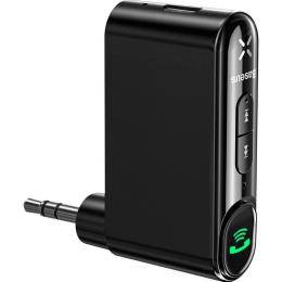 Bluetooth аудіо адаптер Baseus BSBA-02 AUX Wireless Audio Receiver Black (WXQY010001)