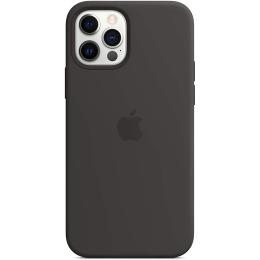 Чохол Silicone Case з MagSafe для Apple iPhone 12/12 Pro (Black) ААА