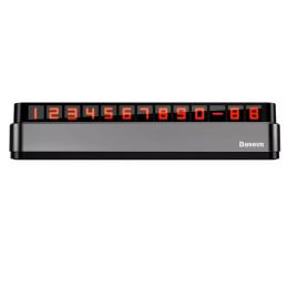 Автомобільна паркувальна табличка Baseus Parking Number Plate (ACNUM-B0G) Grey