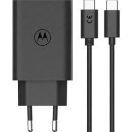 Сетевое зарядное устройство Motorola 68W USB-C + Type-C to Type-C Сable Black (MC-682N)