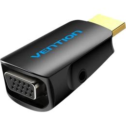 Переходник HDMI to VGA/3.5mm Black (AIDB0)