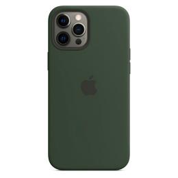 Чохол Silicone Case з MagSafe для Apple iPhone 12 Pro Max (Cyprus Green) ААА