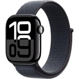 Смарт-годинник Apple Watch Series 10 GPS 42mm Jet Black Aluminum Case with Ink Sport Loop (MWWG3)