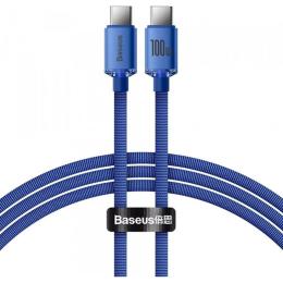 Кабель Baseus Crystal Shine Series Type-C to Type-C 100W 1.2m Blue (CAJY000603)