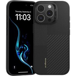 Чохол Benks Montage ArmorPro Kevlar Case 600D/1500D MagSafe для Apple iPhone 16 Pro Max Black (6948005905088)