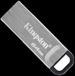 USB флеш-накопичувач Kingston DataTraveler Kyson 64GB USB-A 3.2 Gen 1 Silver/Black (DTKN/64GB)