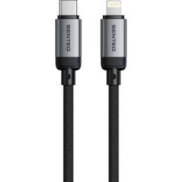 Кабель Senteo SM-06 Nano Braided USB-C to Lightning 30W 1m Black