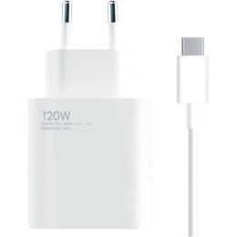 Мережевий зарядний пристрій Xiaomi HyperCharge 120W + Сable USB-A - USB-C White (BHR9462EU)